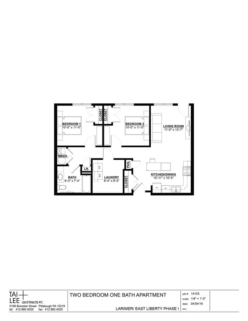2 Beds floor plan